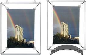 Actual product image Franken Tensioning frame, for DIN A1, dimensions: (W)694 x (H)941 mm silver anodised aluminium tube with (A1)