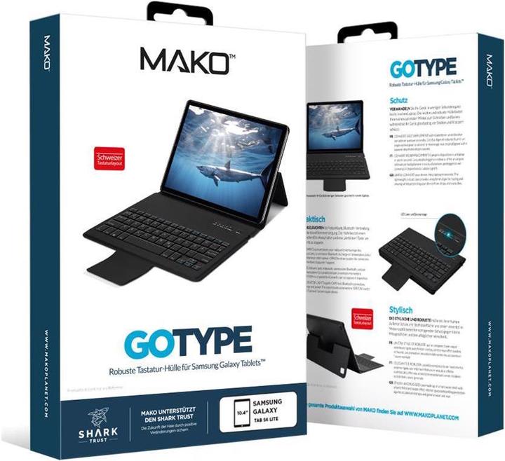 Produktbild Mako GoType robuste Hülle inkl. Tastaur (CH, Galaxy Tab S6 Lite 10.4 (2020))