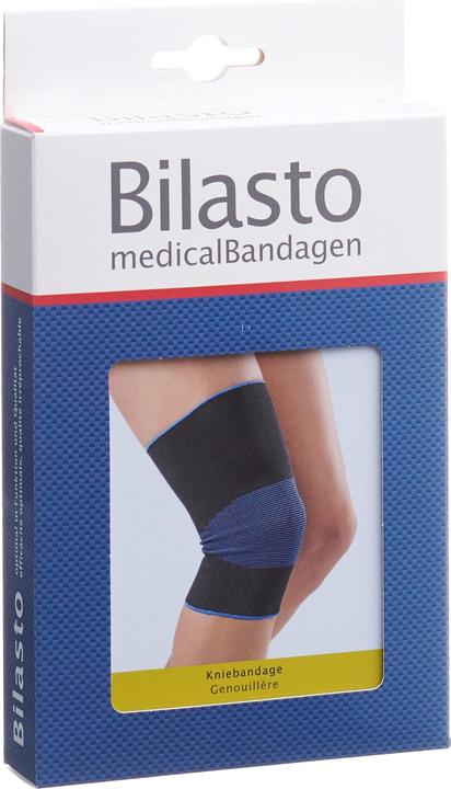 Bilasto Uno Kniebandage L schwarz/blau (L)
