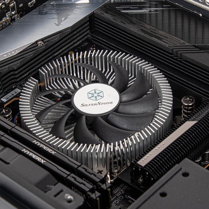 Actual product image Silverstone SST-NT07-1700 - Nitrogon CPU Cooler, Low Profile, 80mm PWM, Intel LGA 1700 (22 mm)