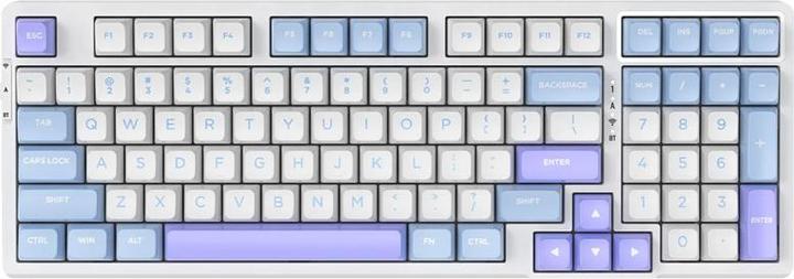 Produktbild VGN V98Pro V2 Gaming Tastatur, Steam Wave Pro - Sea Salt (US) (US, Kabellos, Kabelgebunden)