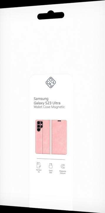Actual product image Cazy Book Case Compatible with Samsung Galaxy S23 Ultra - Cover Foldable Magnetic Synthetic Leather - (Samsung Galaxy S23 Ultra)