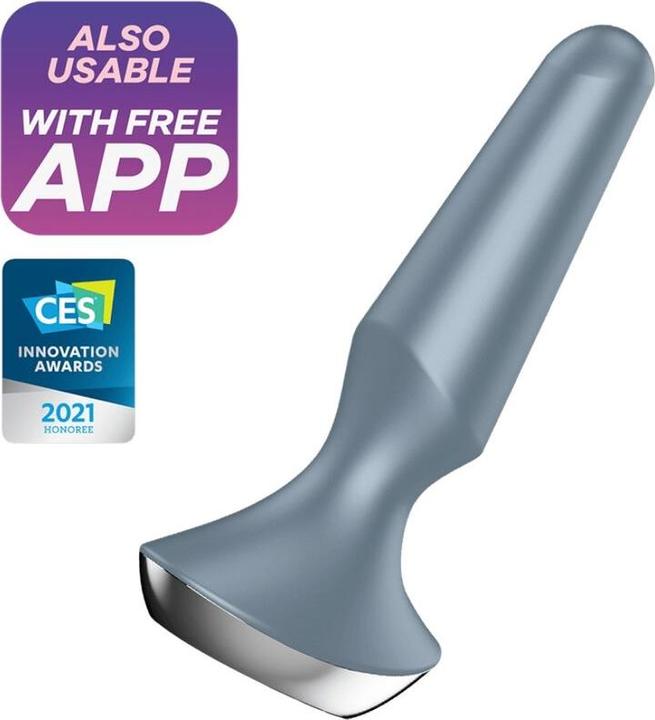 Satisfyer Plug-ilicious 2 Plug Vibrator - Ice Blue