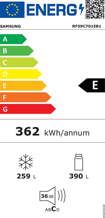 Etichetta energetica Samsung RF59C701EB1/EG (649 l)