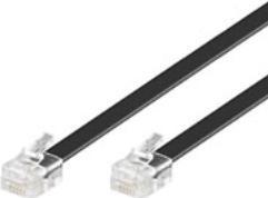 Produktbild Goobay Modularanschlusskabel, Schwarz, 3 m