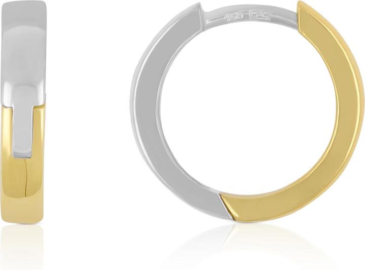 Muau Creolen (750, Weissgold, 18 K Gelbgold)