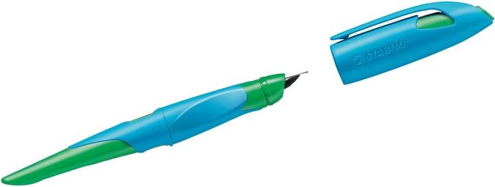 Produktbild STABILO Füllhalter EASYbirdy L, Linkshänder, blau/grün Federbreite: A, ergonomischer Schulfüller,... (Blau/Grün, 1 x)