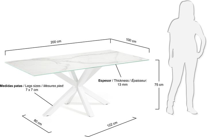 Actual product image Kave Home Argo (100 x 200 x 75 cm)