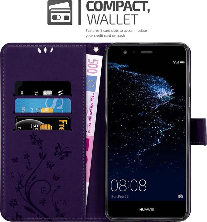 Image du produit Cadorabo Couverture du livre de fleurs (Huawei P10 Lite)