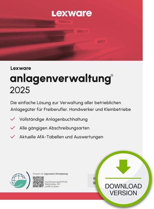 Energy Label Lexware anlagenverwaltung 2025 "unbegrenzte Laufzeit" Download (unlimited)