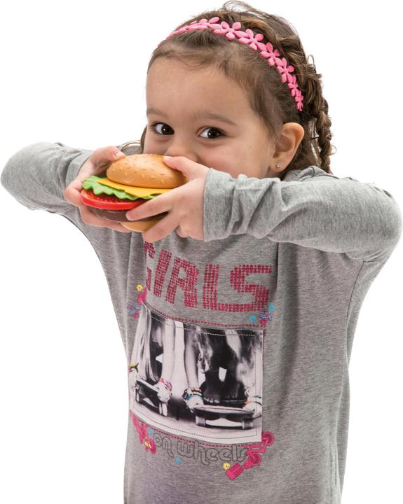 Actual product image dantoy Burger set on tray