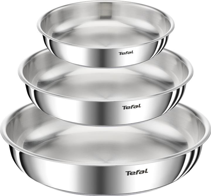 Produktbild Tefal Ingenio Emotion 13-teiliges Set, L896SD (28 cm, Pfannenset + Topfset, Kochtopf, Bratpfanne, Stielkasserolle, Edelstahl)