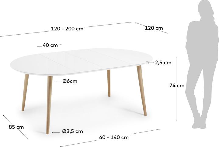 Produktbild Kave Home Oqui (Ø 120 cm)