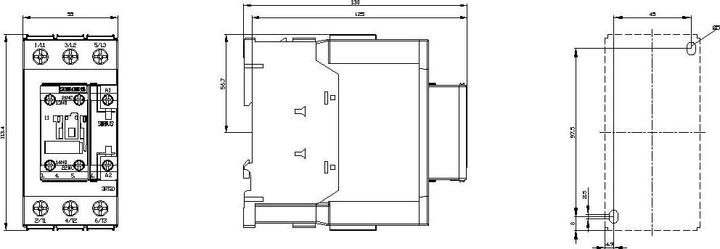 Image du produit Siemens Contacteur AC3 22KW 230V 1NO+1NC 3P S2