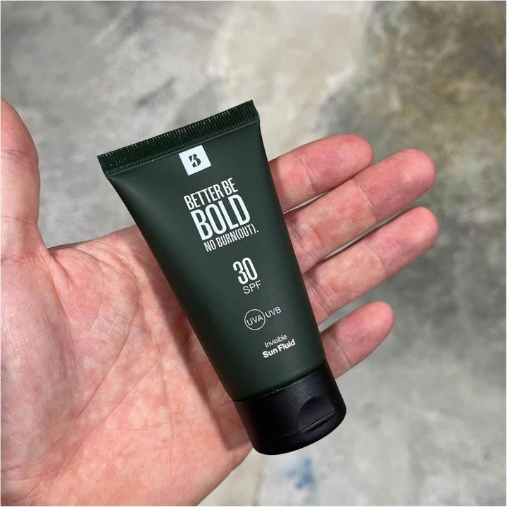 Actual product image Better be bold Sun fluid- Sun cream for bald head and face (Sun cream face, SPF 30, 50 ml)