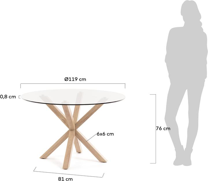 Actual product image Kave Home Argo (119 x 119 cm)