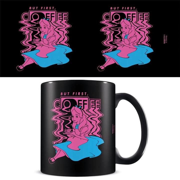 Alice In Wonderland Kaffeebecher But First Coffee (325 ml, 1 x)