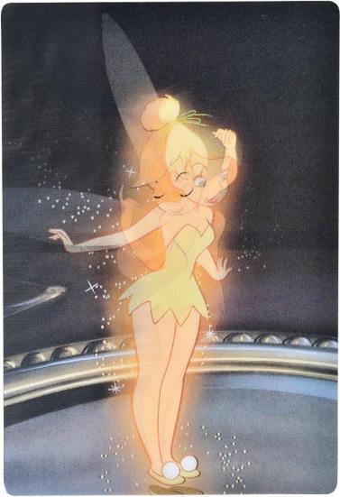 Actual product image Disney Tinkerbell postcard above the mirror lenticular (1 pcs.)