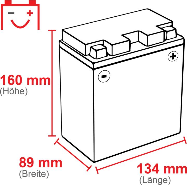 Produktbild BlackMax YB14L-A2 (12 V, 14 Ah, 230 A)