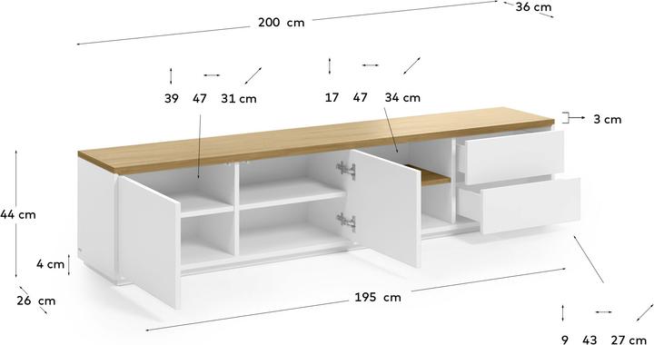 Produktbild Kave Home Abilen (36 x 200 cm)