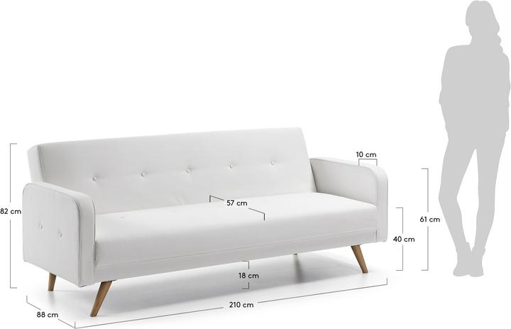 Image du produit Kave Home Roger (Canapé-lit, 3 places)
