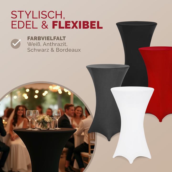 Produktbild Detex 2x Stehtischhussen (60 x 120 cm)
