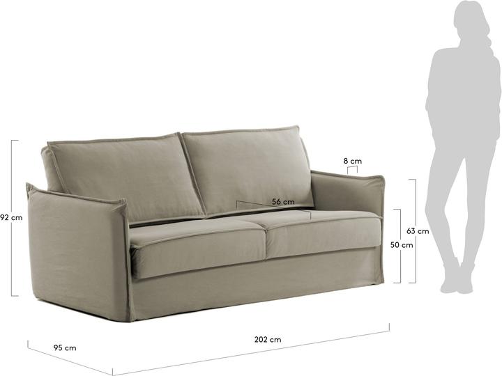 Actual product image Kave Home Samsa (Sofa bed, 2 person sofa)