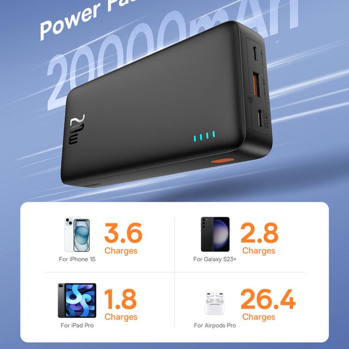 Actual product image Baseus Airpow (20000 mAh, 20 W, 74 Wh)