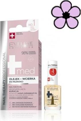 Actual product image Eveline Nail Therapy Professional +Med Rub-In Oil for Nails and Cuticles 12ml Vegan (12 ml)