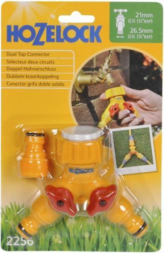 Productafbeelding Hozelock Aansluiting met dubbele kraan (Slangaansluiting, 50.80 mm)
