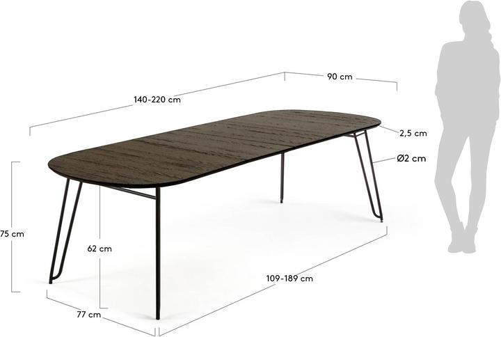 Actual product image Kave Home Milian (90 x 140 x 75 cm)