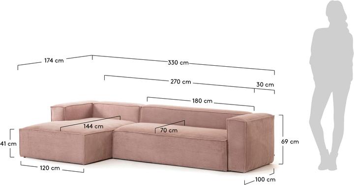 Produktbild Kave Home Blok (5-Sitzer, Big Sofa, Ecksofa)