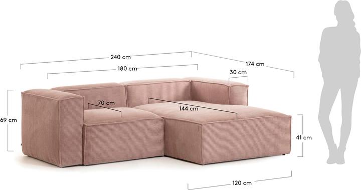 Actual product image Kave Home Blok (3-seater, Corner sofa)