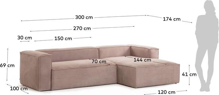 Produktbild Kave Home Blok (Ecksofa, 4-Sitzer)