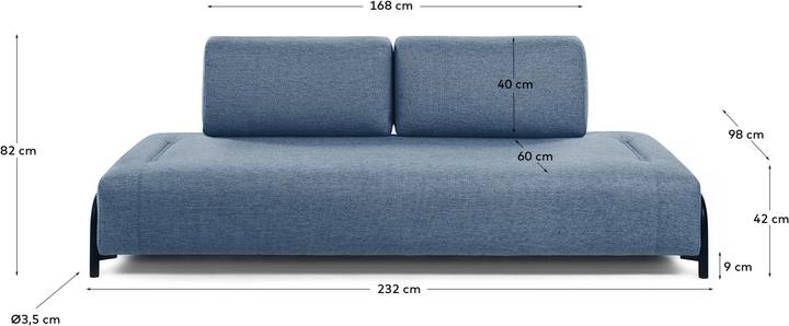 Actual product image Kave Home Compo (3-seater)