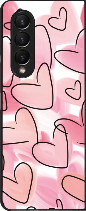 Produktbild PhoneLook Hülle Easter 2023 pink hearts (Samsung Galaxy Z Fold4)