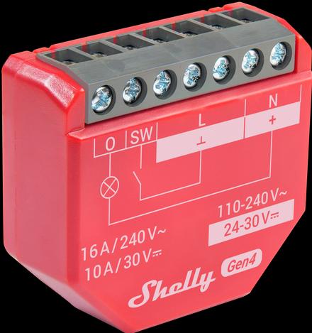 Produktbild Shelly 1PM Gen4 2-pack (Schaltaktor)