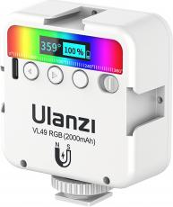 Image du produit Ulanzi VL49 LED-Lampe – RGB, WB (2500 K – 9000 K), weiss