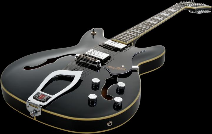 Image du produit Hagstrom Guitare électrique, Viking DLX, Black Gloss, 12 cordes (Guitare électrique)