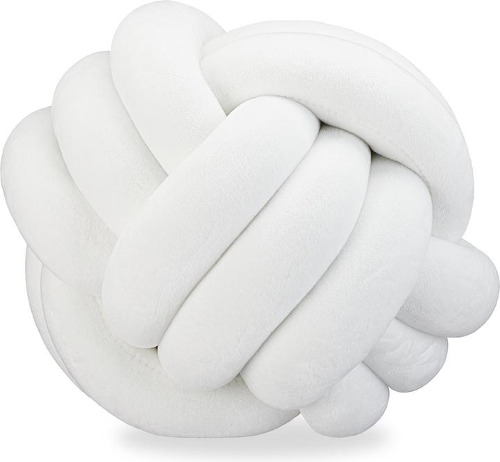 Actual product image Relaxdays Knot Pillow, Ø 25 cm (25 x 25 x 25 cm)