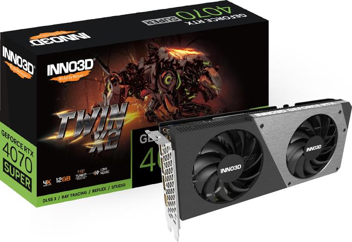 Actual product image Inno3D GeForce RTX 4070 Super Twin X2 (12 GB)
