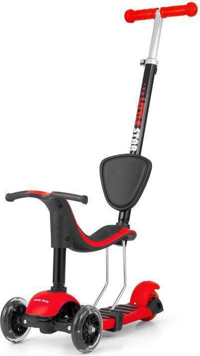 Mally Children's scooter Milly Little Star 3-in-1, red