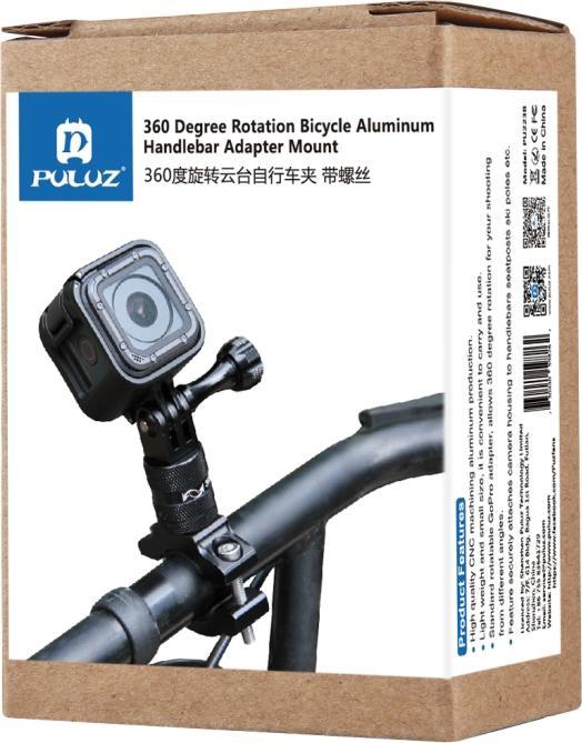 Produktbild Puluz GoPro Aluminium Bike Halterung (Hero 9 Black, Hero 8 Black, Hero 7, Hero 10 Black, Hero 11 Black, Hero 12 Black, Hero 13 Black)