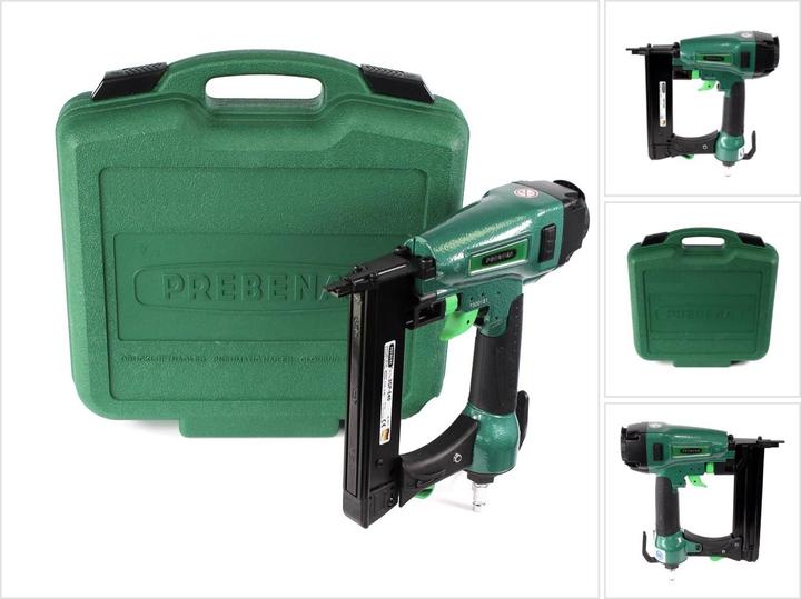 Actual product image Prebena 3GP-E40 Agrafeuse-cloueuse pneumatique 40mm + Agrafe de type E ( 25mm / 32mm ) + Coffret de