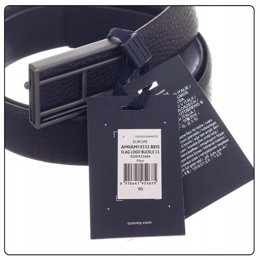 Actual product image Tommy Hilfiger Flagg Logo Buckle 3.5 AM0AM10332 BDS 100 (100)