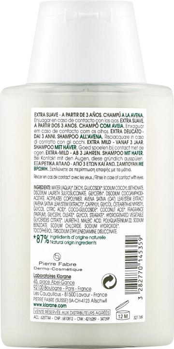 Produktbild Klorane Extra-sanftes Shampoo mit Hafer (100 ml, Flüssiges Shampoo)