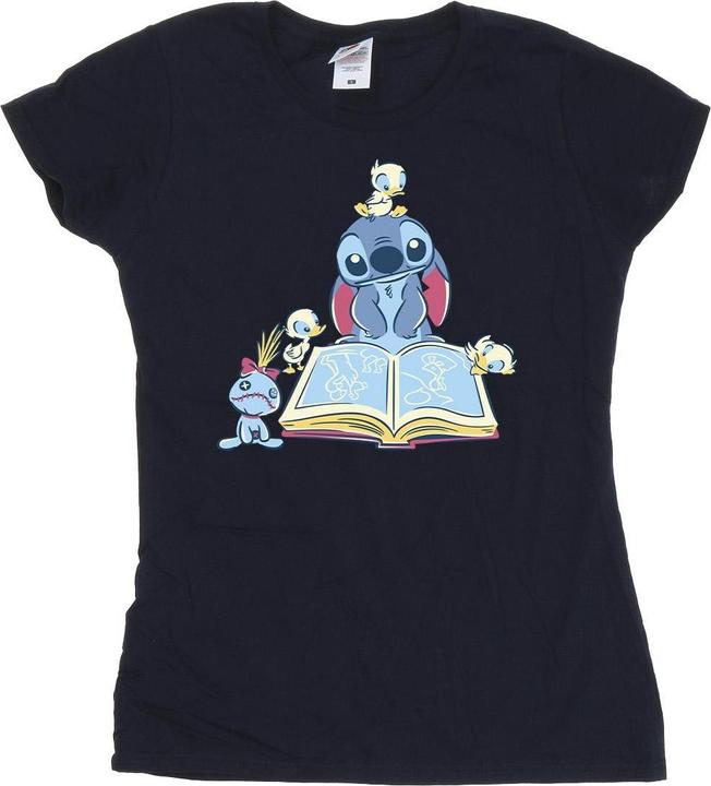 Disney Lilo & Stitch Reading A Book TShirt (S)