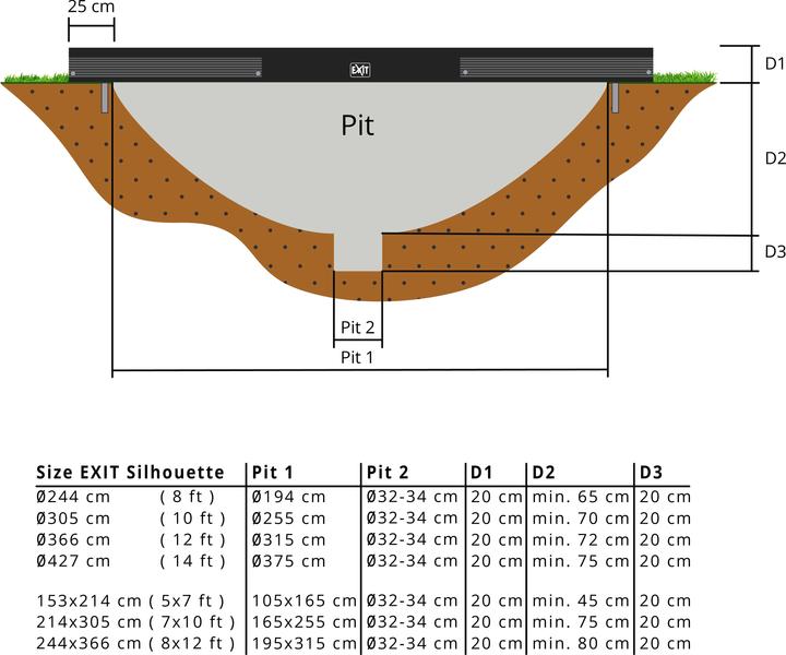 Produktbild Exit Bodentrampolin (193 cm)