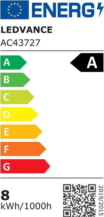 Label énergétique Osram EFFICACITÉ ÉNERGÉTIQUE FILAMENT A 100 72 W E27A (E27, 7.20 W, 1521 lm, 1 x, A)