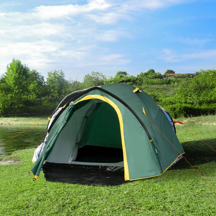 Produktbild Outsunny Campingzelt für 3-4 Personen (Kuppelzelt, 3 kg, 2 Personen)